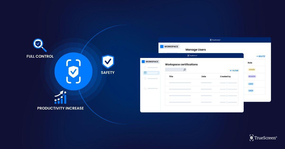 Certification management with TrueScreen Workspaces