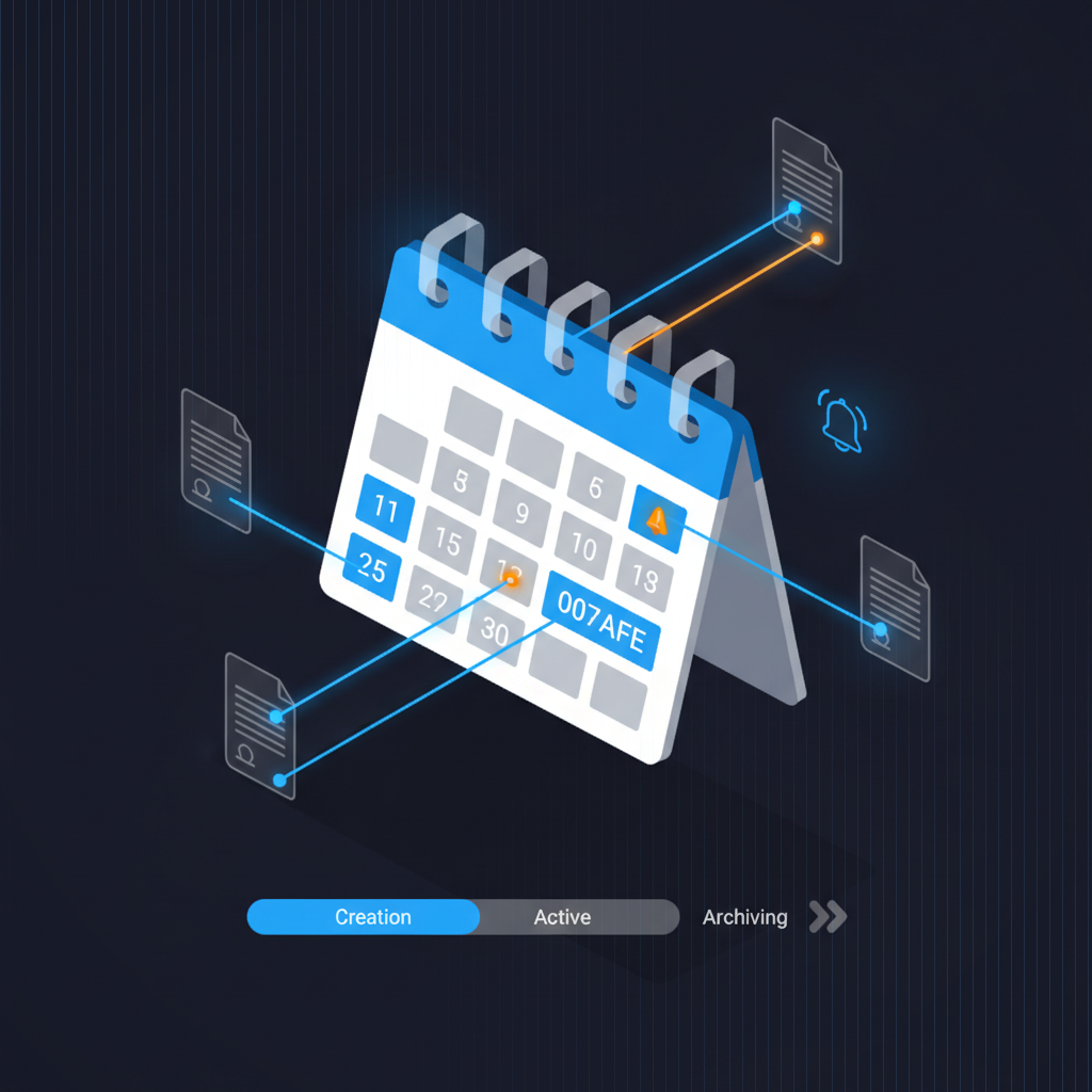 CDR Deadline Tracking Contract deadline and expiry tracking in TrueScreen Certified Data Room