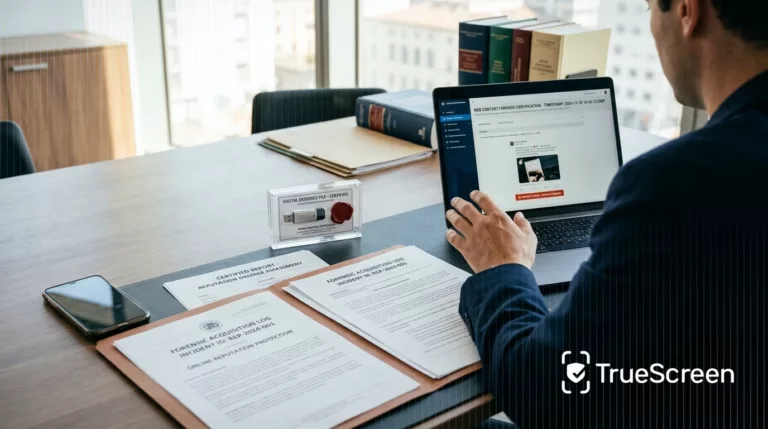 Online reputation protection: turning harmful content into legally valid evidence