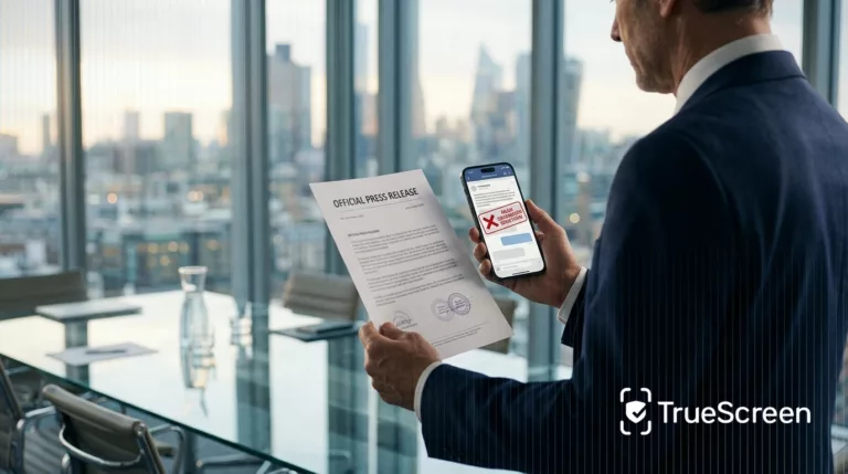 Fake corporate announcements: proving what the issuer published