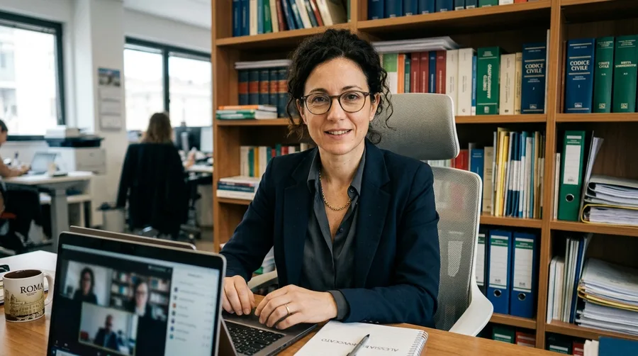 Legal counsel attending a certified video call