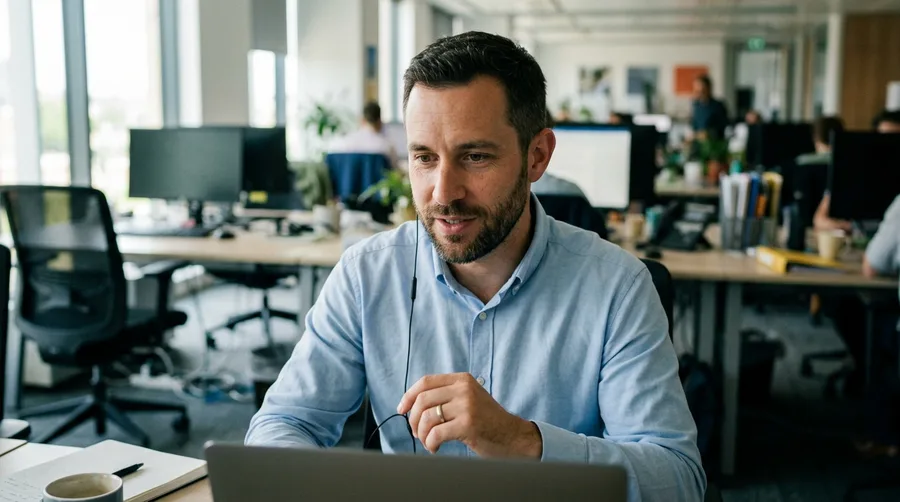 Claims expert attending a certified video call
