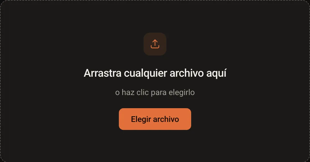 La pantalla inicial de GoTamper.it: cualquier archivo se procesa en el navegador